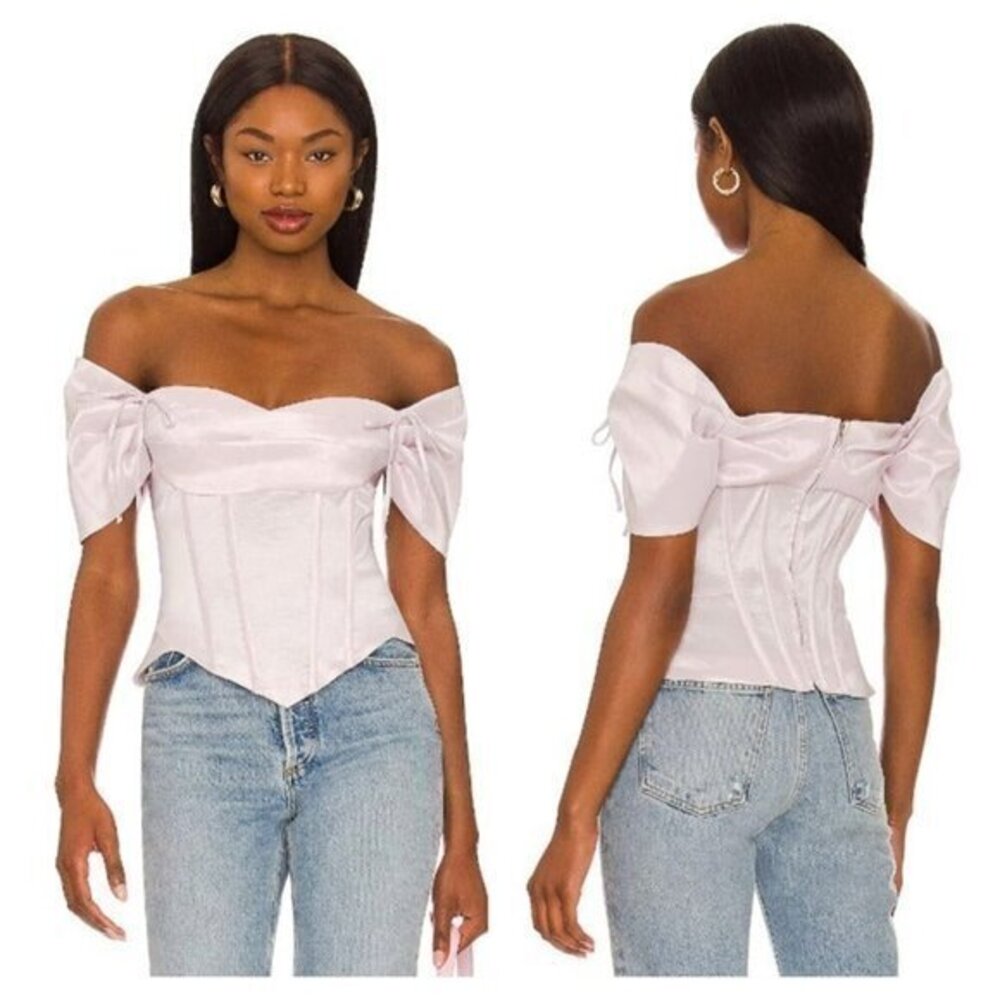 LPA Stella Bustier Top - Washed Lavender